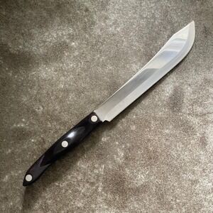 CUTCO Butcher Knife No 1722 Black Handle 8"